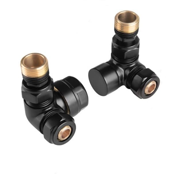 Аксиален термостатен комплект Cascada 1/2'' черен