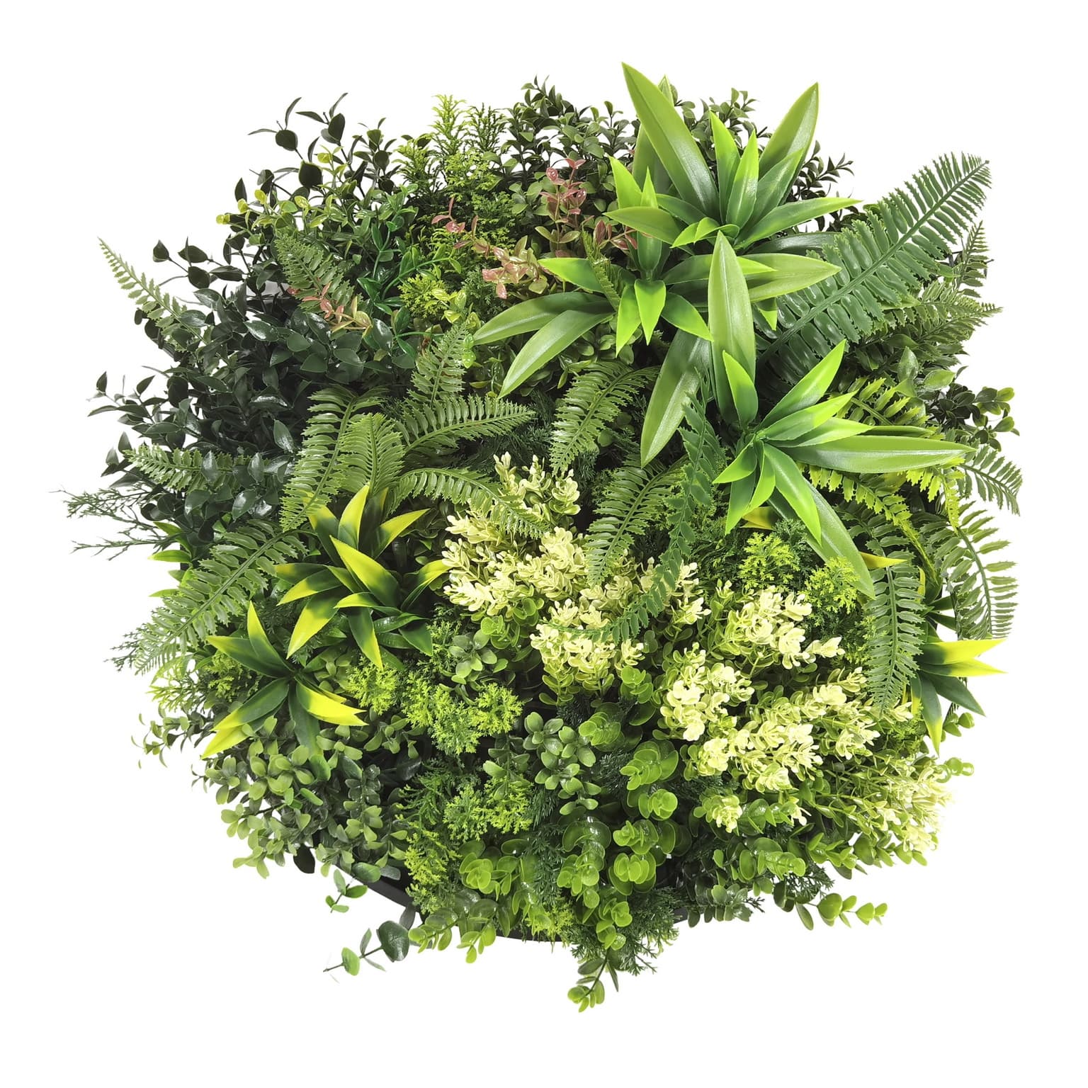 Пано изкуствена зелена декорация My Garden RheaB CCGF114V025 / ø50см