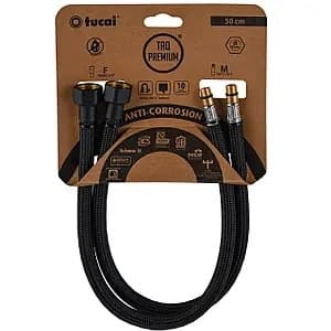 Гъвкава връзка Tucai ACB 40см Ж 3/8''хМ10 L15.5 черен мат 2 броя