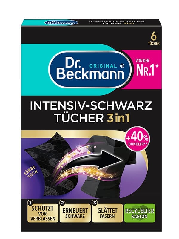 Кърпички за тъмно пране и освежаване на влакната Dr.Beckmann 6 броя