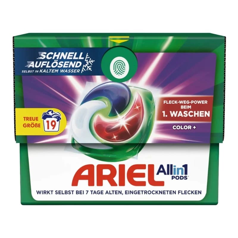 Капсули за пране за цветни дрехи Ariel Color 19 броя