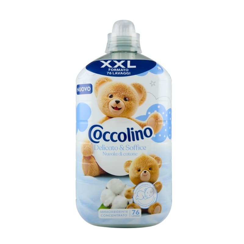 Омекотител Coccolino Delicato Soffice концентрат 1,75л / 76 пранета