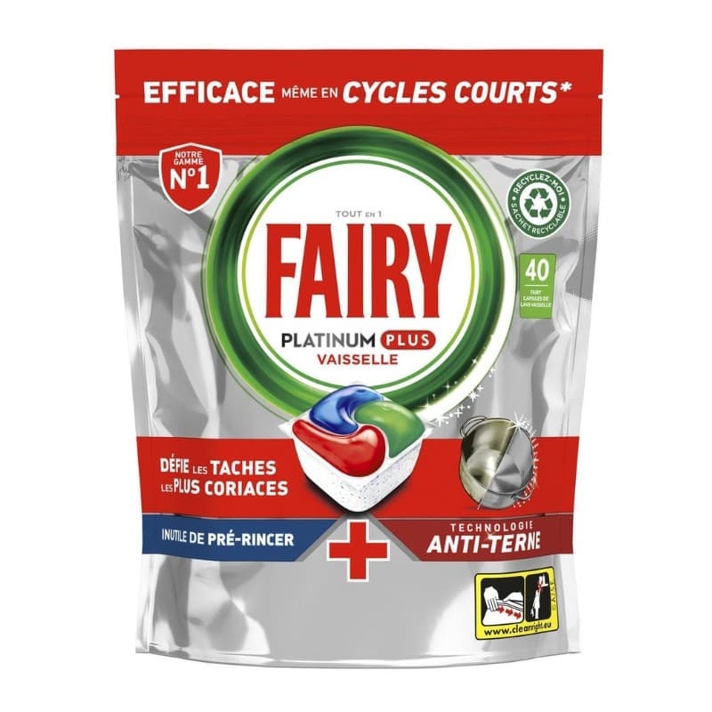 Таблетки за съдомиялна Fairy Platinum Plus 40 броя