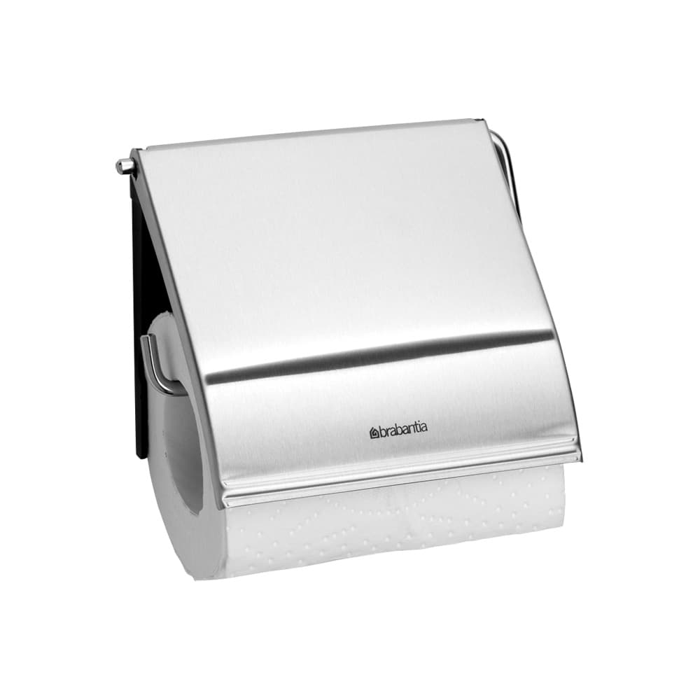 Държач за тоалетна хартия с капак Brabantia ReNew Matt Steel