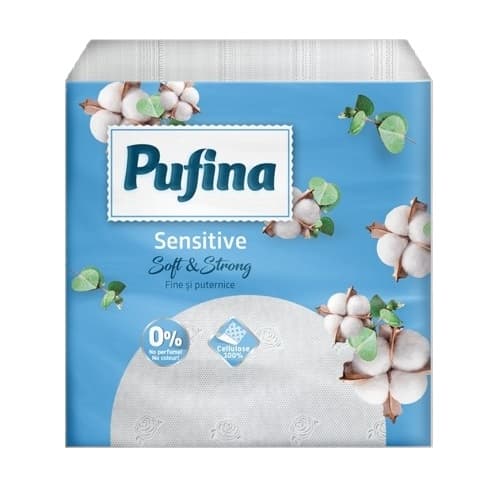 Салфетки Pufina Fine 90 броя бели