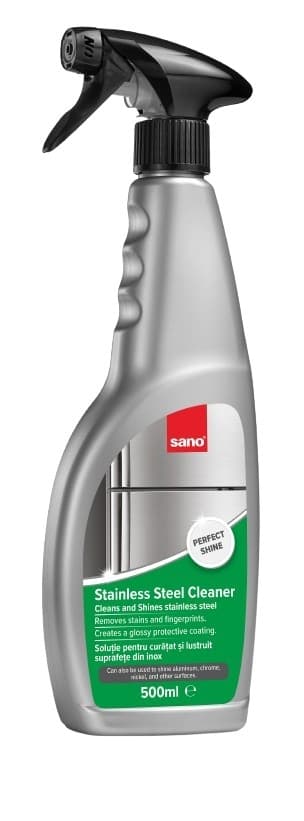 Препарат за почистване на иноксови повърхности Sano Stainless Steel Cleaner 500мл