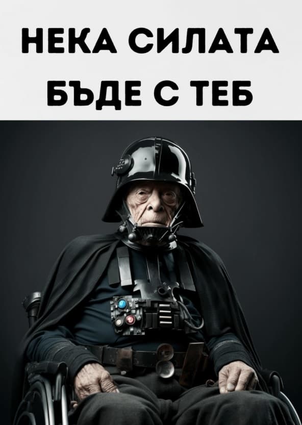 Картичка Нека силата бъде с теб
