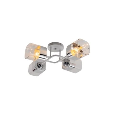 Полилей Ziel Lighting SE-C3024/4 E27 бял / хром 4х60W