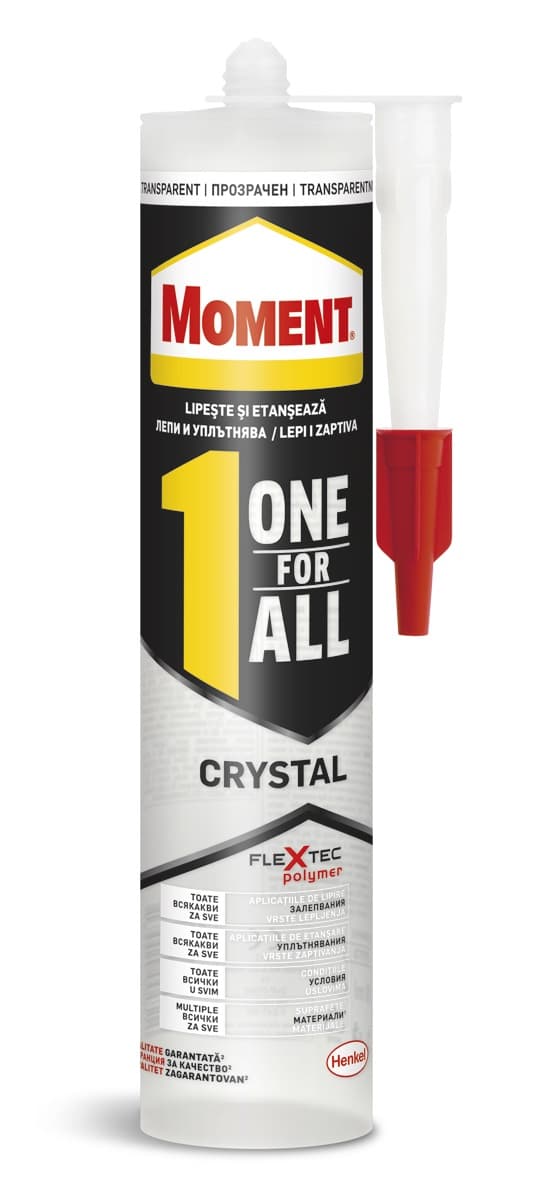 Монтажно прозрачно лепило Moment OneForAll Flextec 290g
