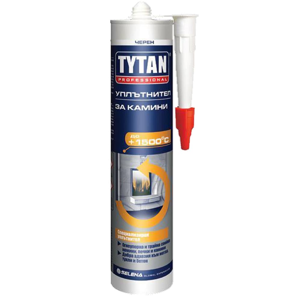 Огнеустойчив силикон кит за камини Tytan 1250С 280мл