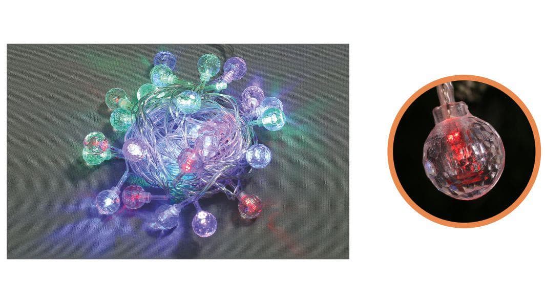 Гирлянд Cristal Globus 30 разноцветни 5мм LED лампички IP20 3.5м