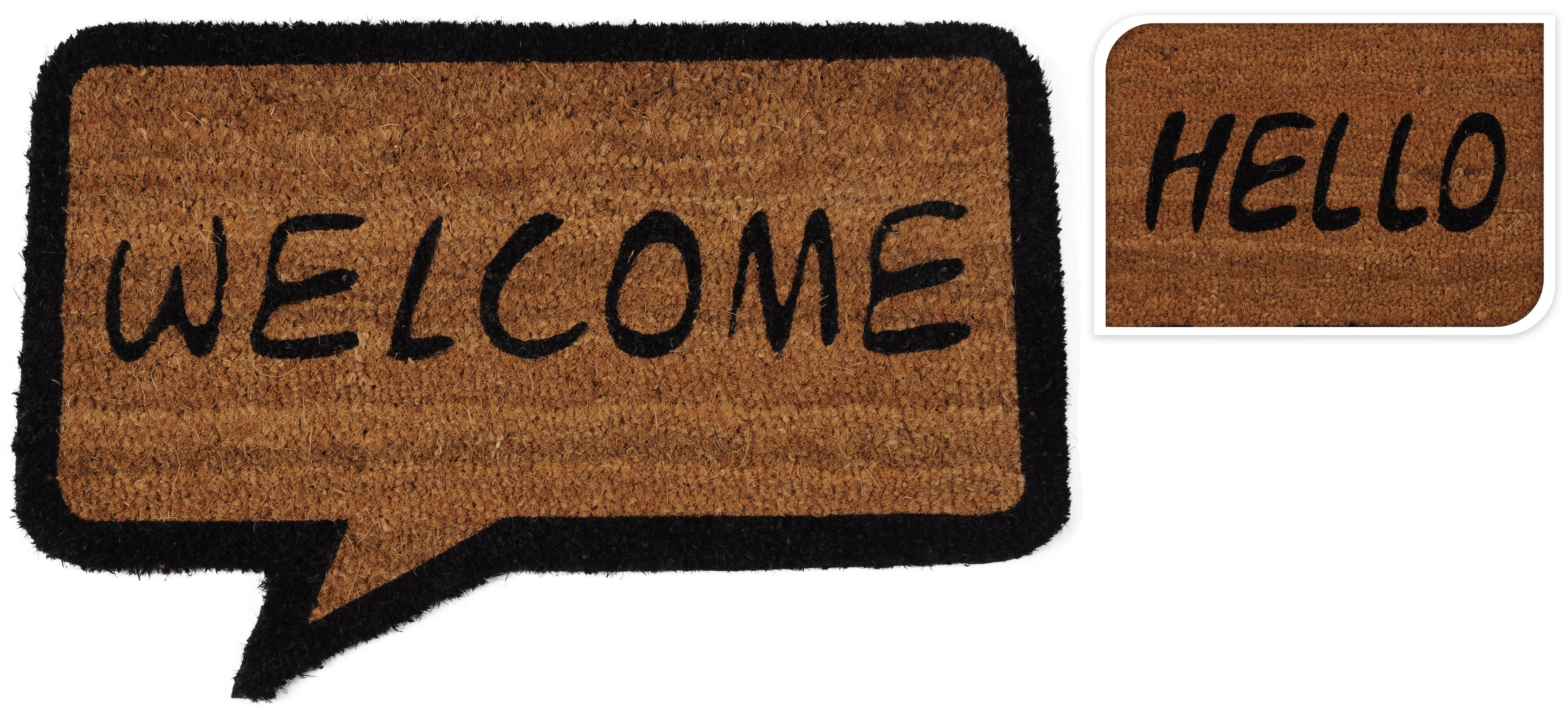 Изтривалка Кокос Hello/Welcome 60x40см