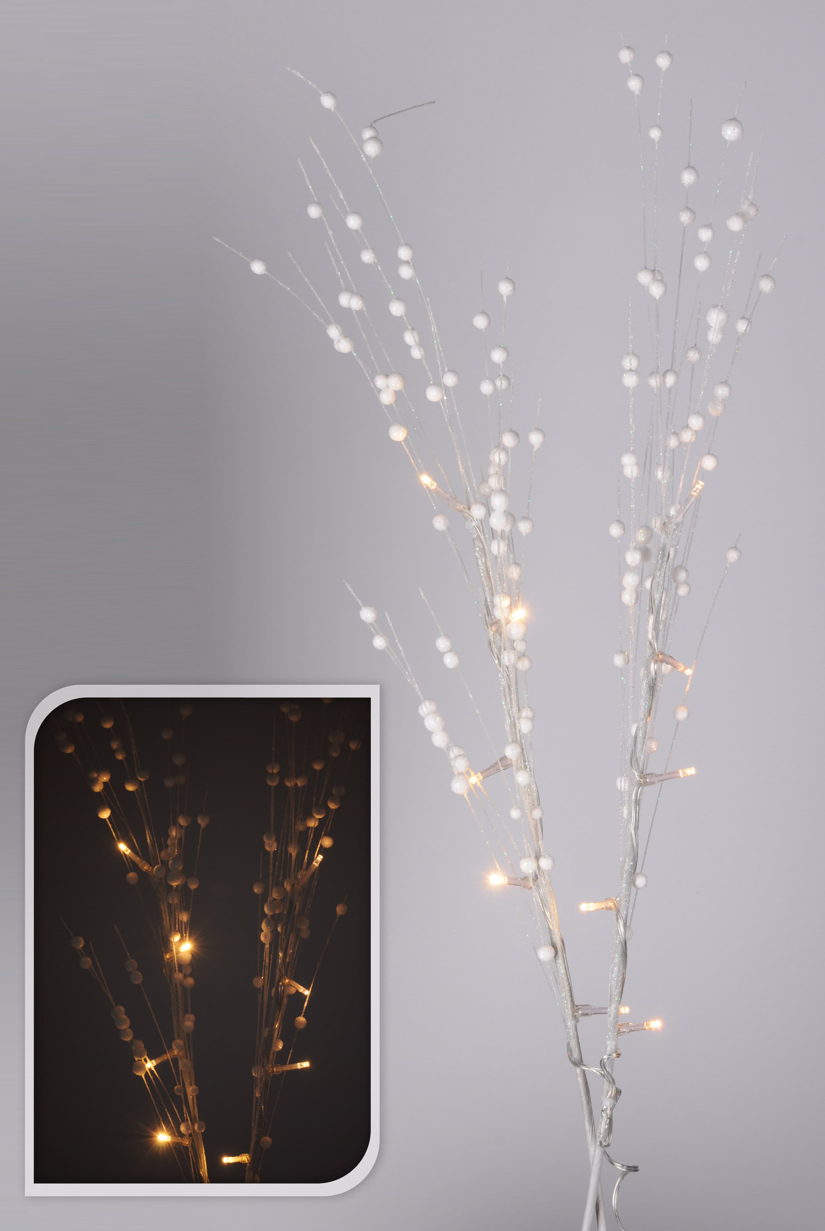 Светещи клонки 76см 10 LED топла светлина 