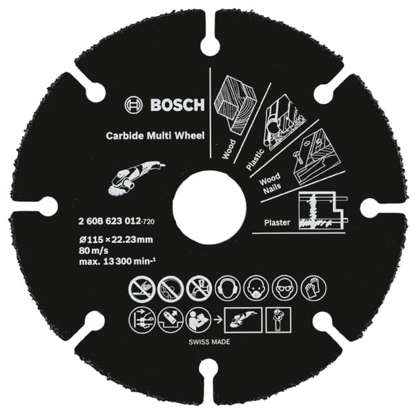Карбиден мултидиск Bosch 125х22.23х1.2мм 