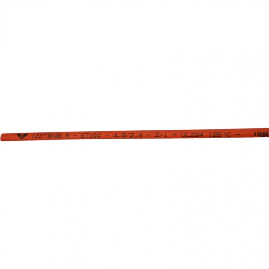 Термосвиваем шлаух Elematic ET100 12273048R червен ø4.8/2.4мм 1м