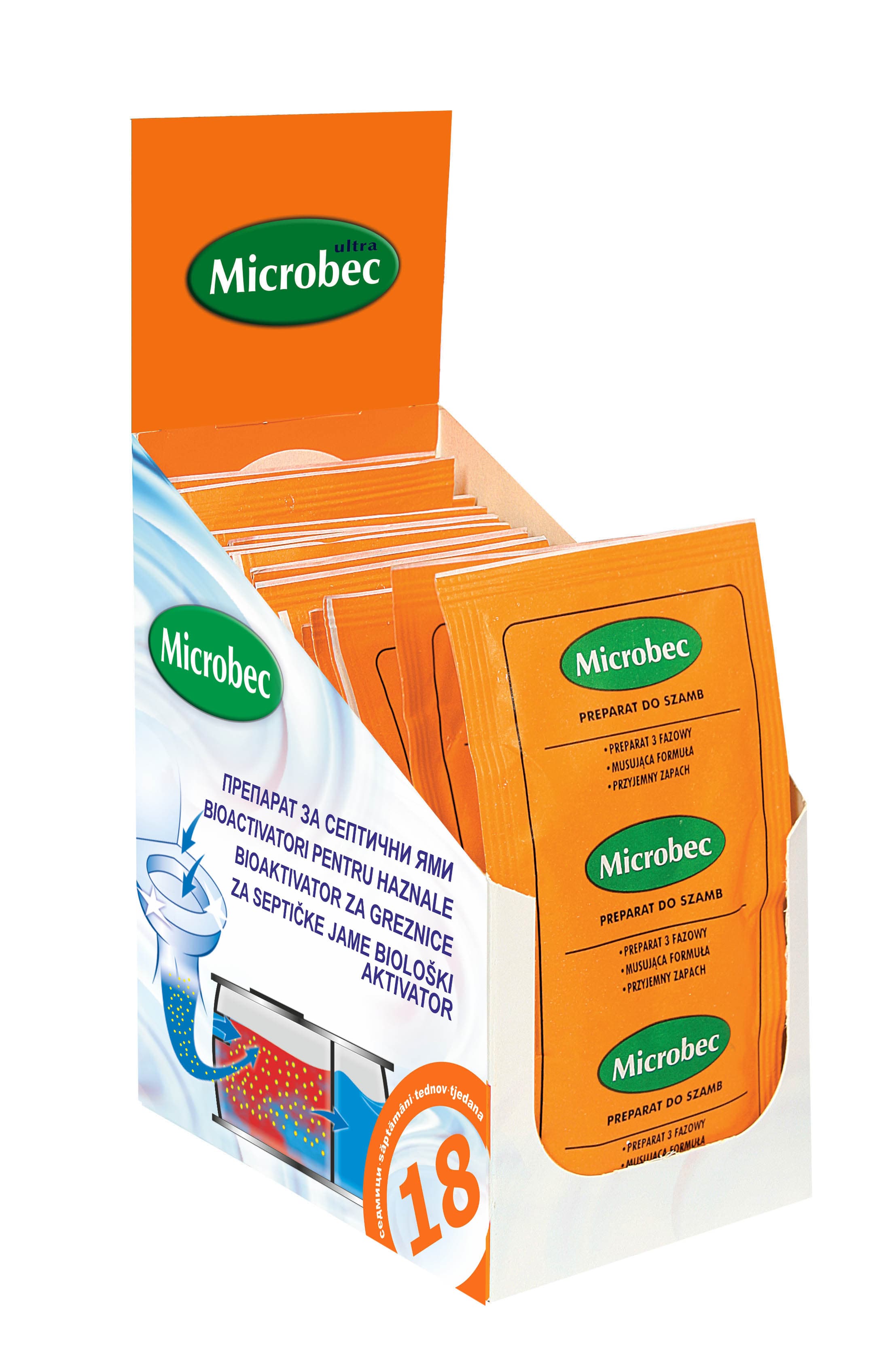 Препарат за септични ями Microbec 25г