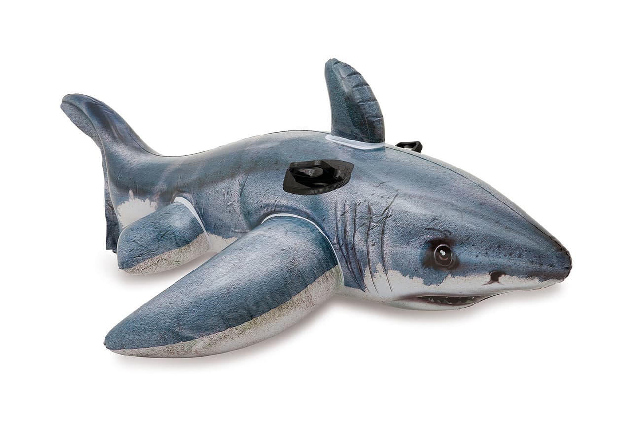 Надуваема детска играчка Intex 57525NP Акула / Great white Shark Ride-on