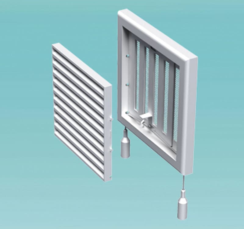 Решетка с въженце Vents MV 100RS 154x154мм