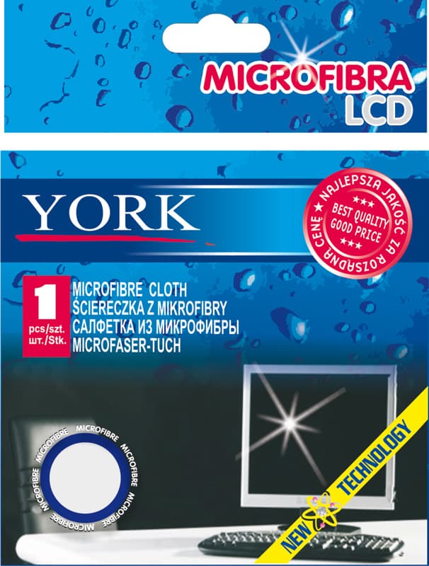 Микрофибърна кърпа за почистване на дисплеи York
