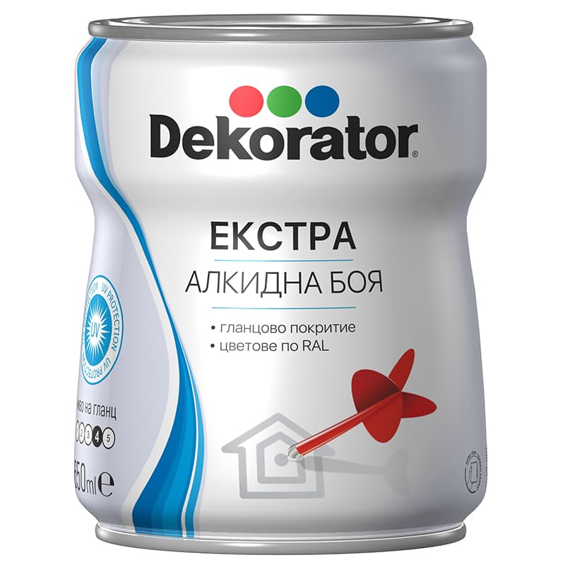 Екстра алкидна боя Декоратор RAL 8016 махагоново кафява 650мл