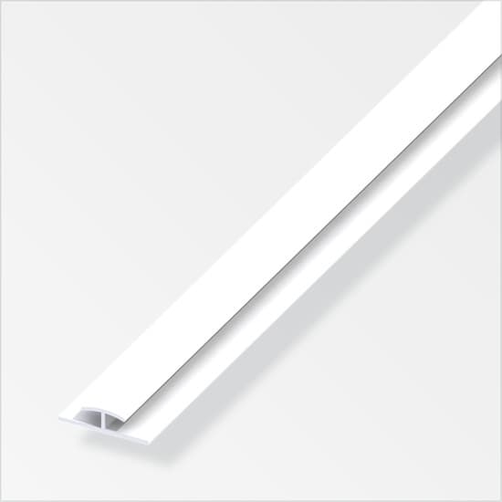 Двойно Т-образен PVC профил 3.5см бял