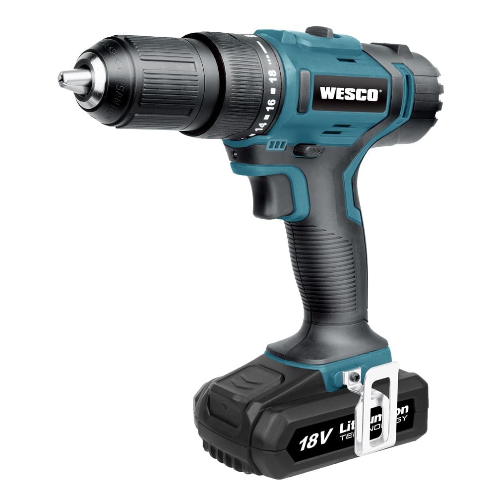 Акумулаторна бормашина Wesco WS2937 18V / 42Nm с батерия и зарядно