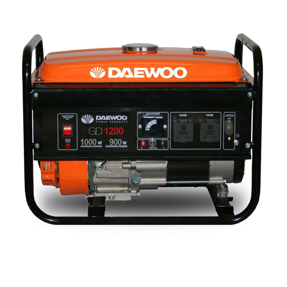 Бензинов безчетков монофазен генератор Daewoo GD 1200 / 1000W
