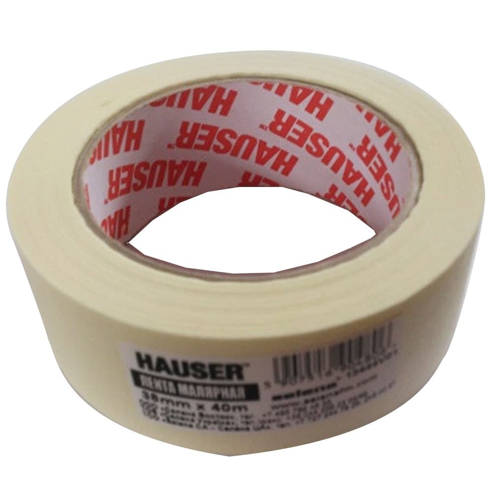 Хартиенo тиксо Hauser Classic 38мм х 40м / жълтo