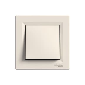 Единичен ключ Schneider Asfora EPH0100123 крем