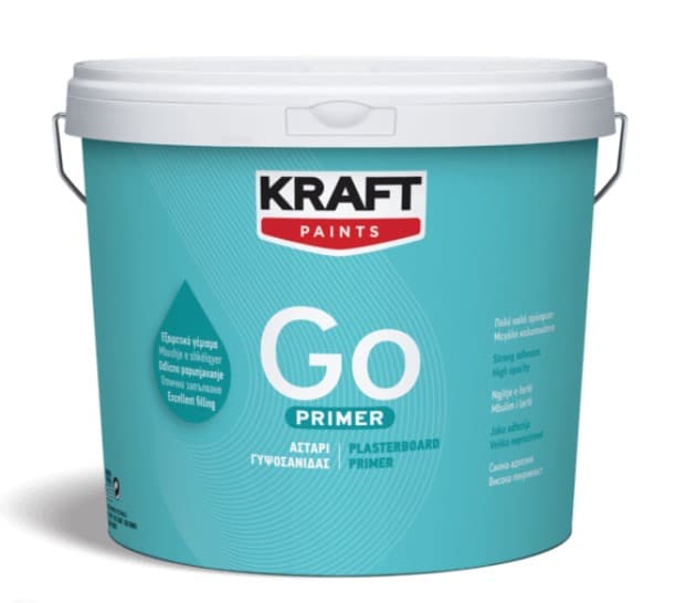 Акрилен грунд за гипскартон Kraft Go бял 9л