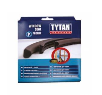 P-профил уплътнителна лента за прозорци и врати Tytan Professional бяла