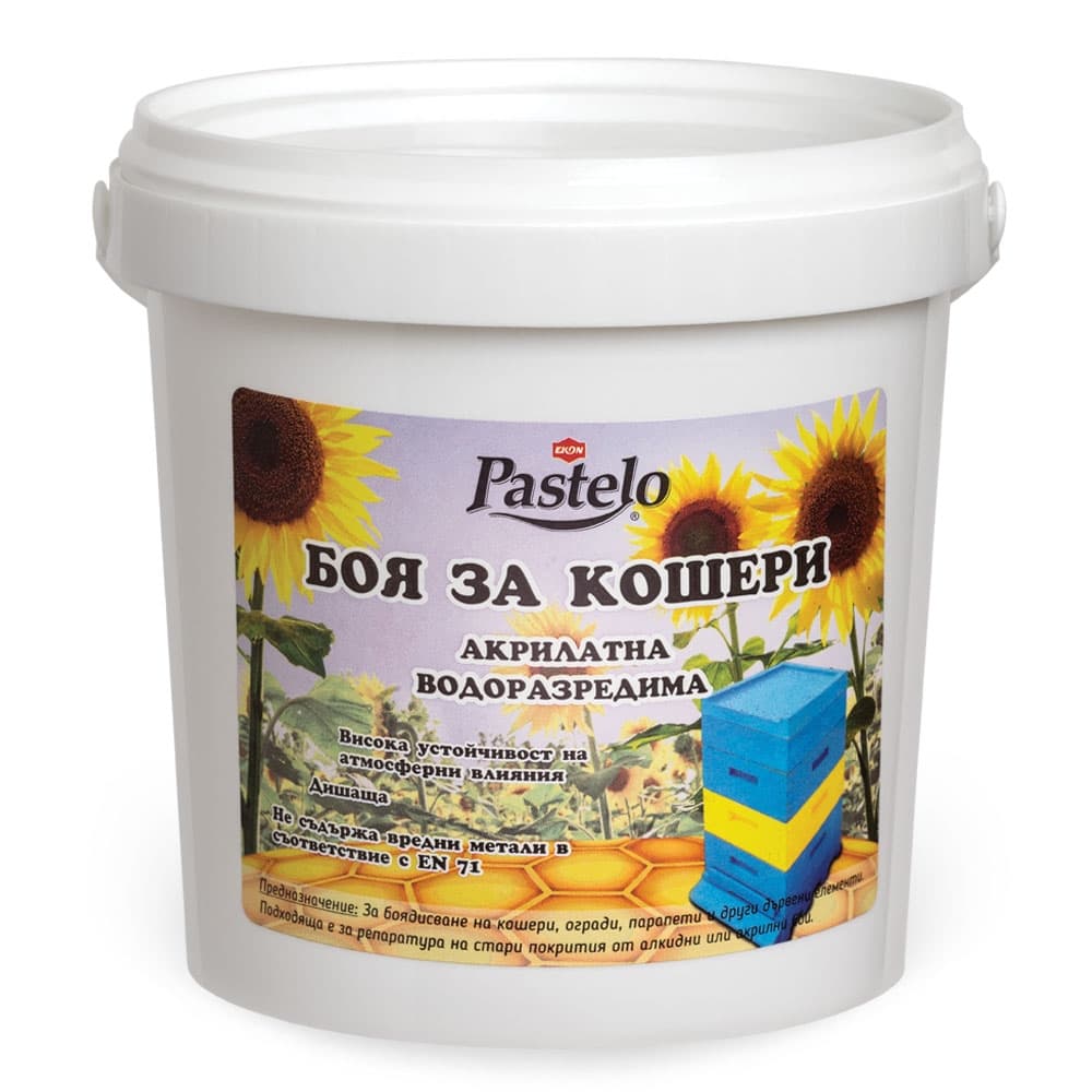 Боя за пчелни кошери Pastelo бяла 750мл