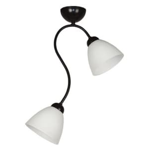 Плафон Лили черен Е27 2х60W 400х140 / h 500mm