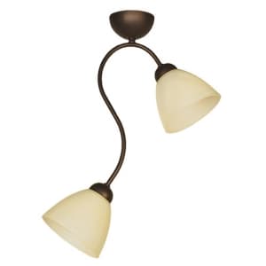 Плафон Лили патина Е27 2х60W 400х140h 500mm