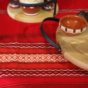 Покривка битова 145х145см.Червена