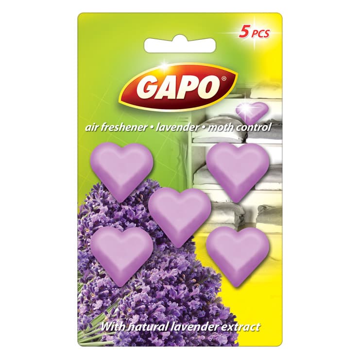 Таблетки против молци Gapo лавандула / сърце / 5броя