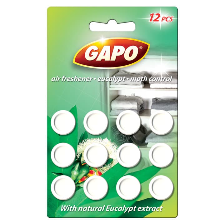 Таблетки против молци Gapo евкалипт / кръг / 12броя