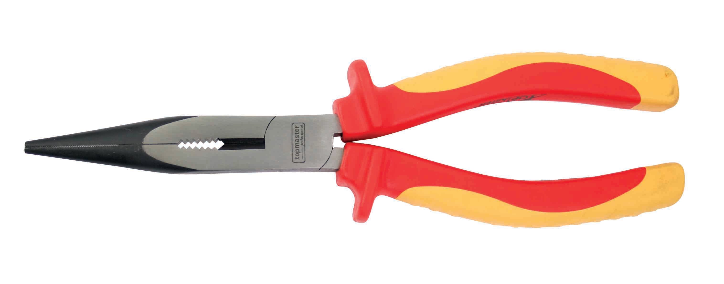 Изолирани дългоусти клещи със защита Top Master Pro 1000V 200mm