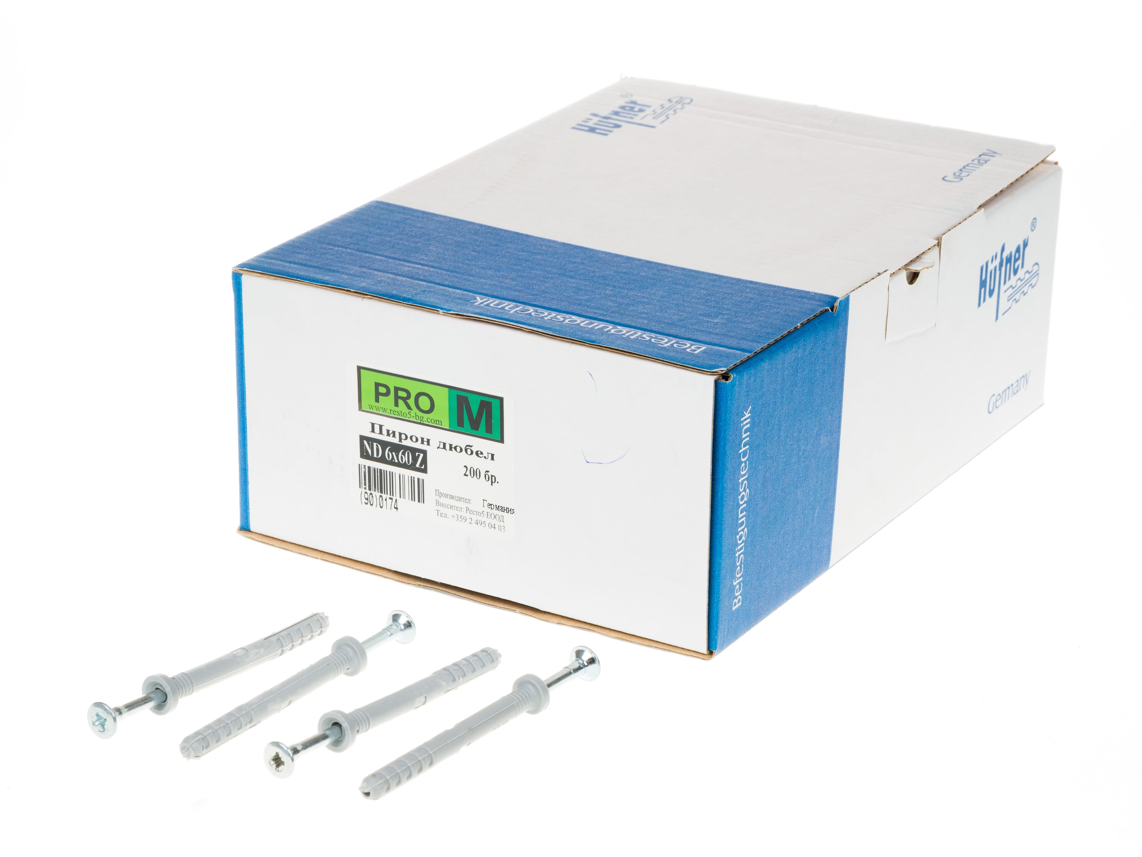 Пирон дюбел ND 6x60/200 бр