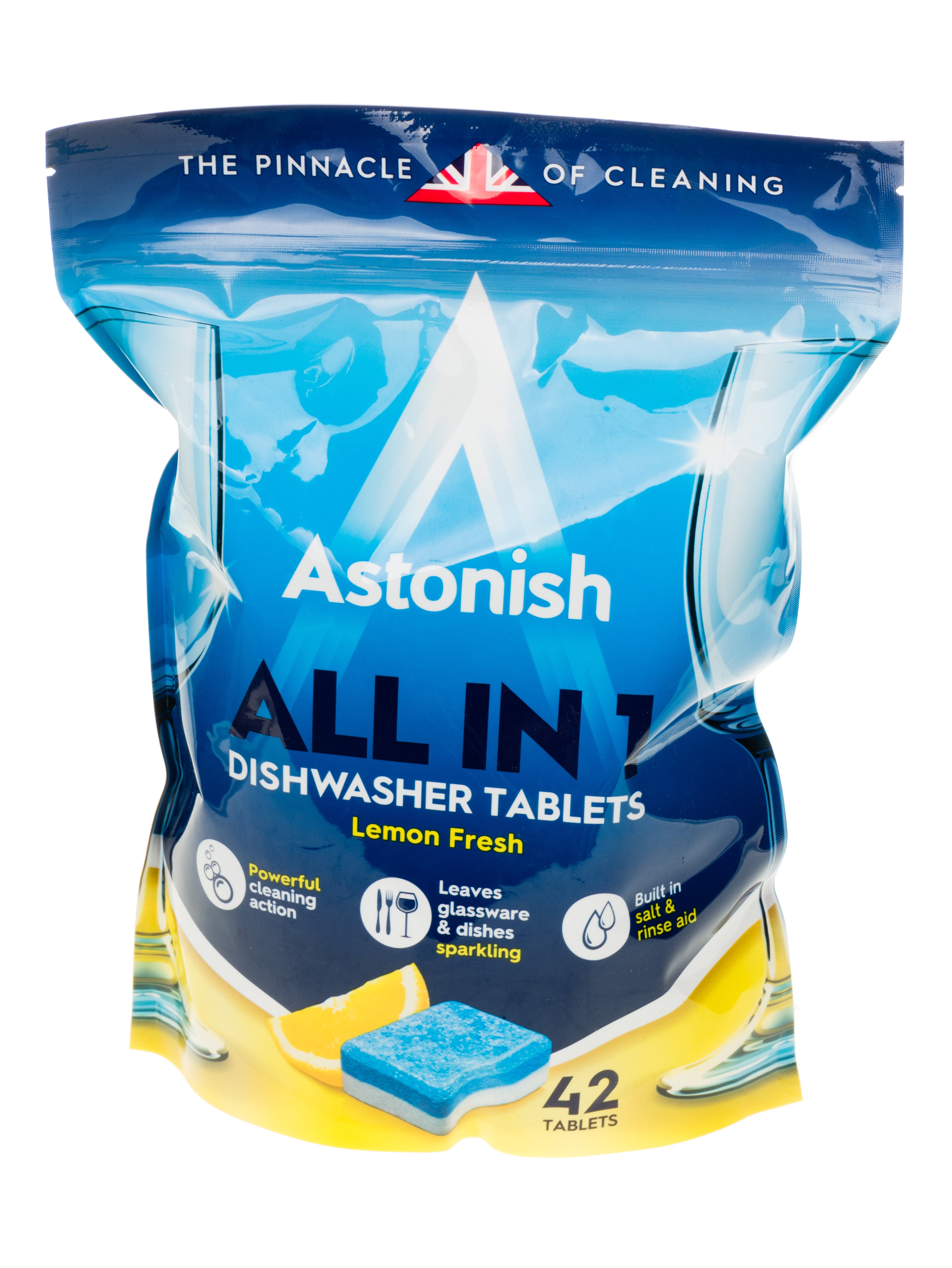Таблетки за съдомиялна Astonish 5в1 лимон 42 броя