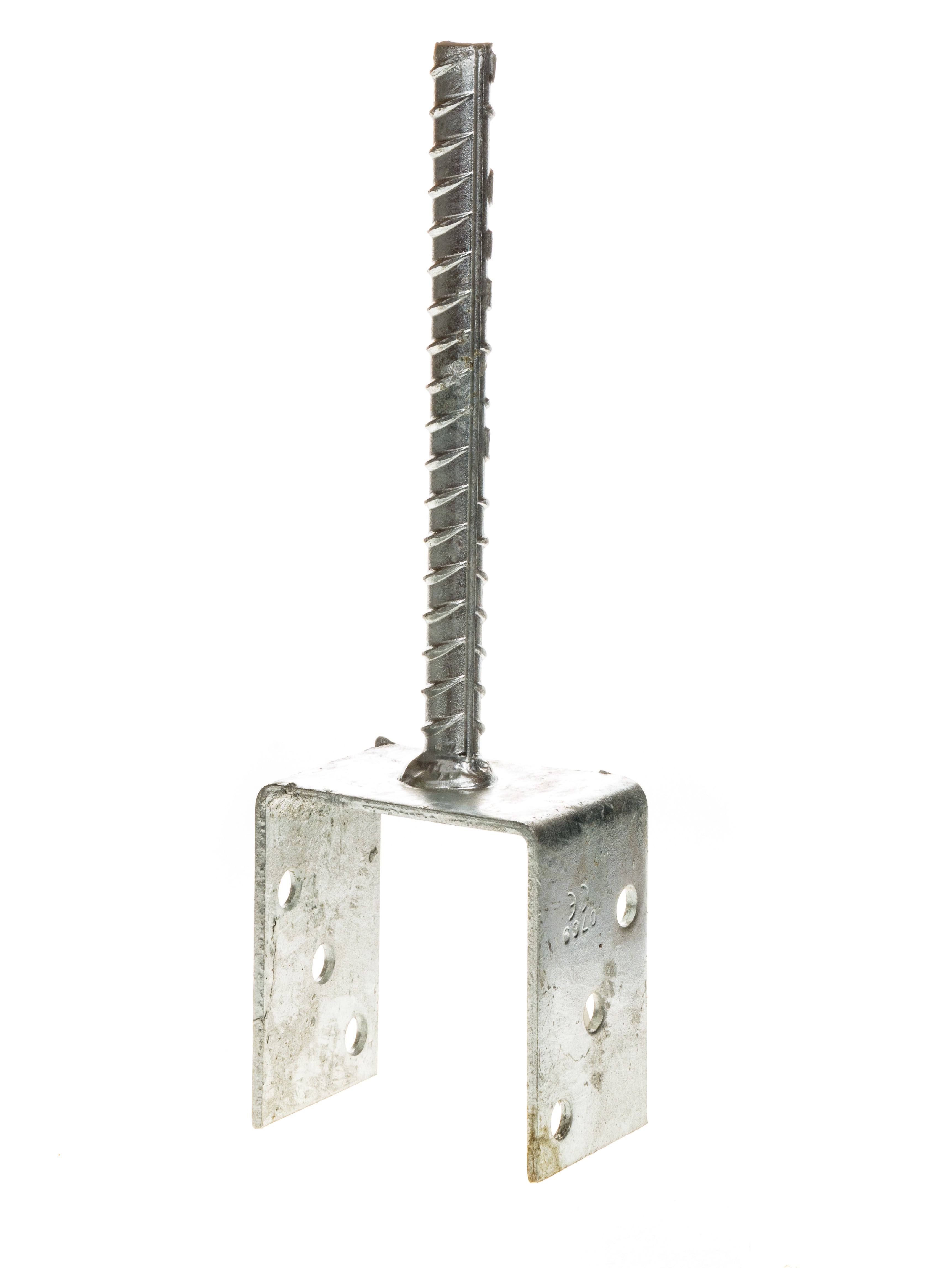 Отворена стъпка с оребрен шиш 81x60х102х4мм / цинк