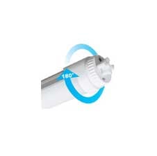 LED стъклена ротационна тръба Lightex Т8 / 24W NW 6500K