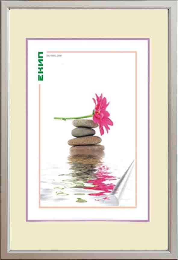 Пластмасова фоторамка с профил 3-209 Сребро А4 / 21х29.7 см