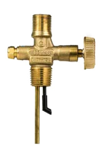 Клапан за газ за туристическа бутилка с предпазен изпускателен вентил