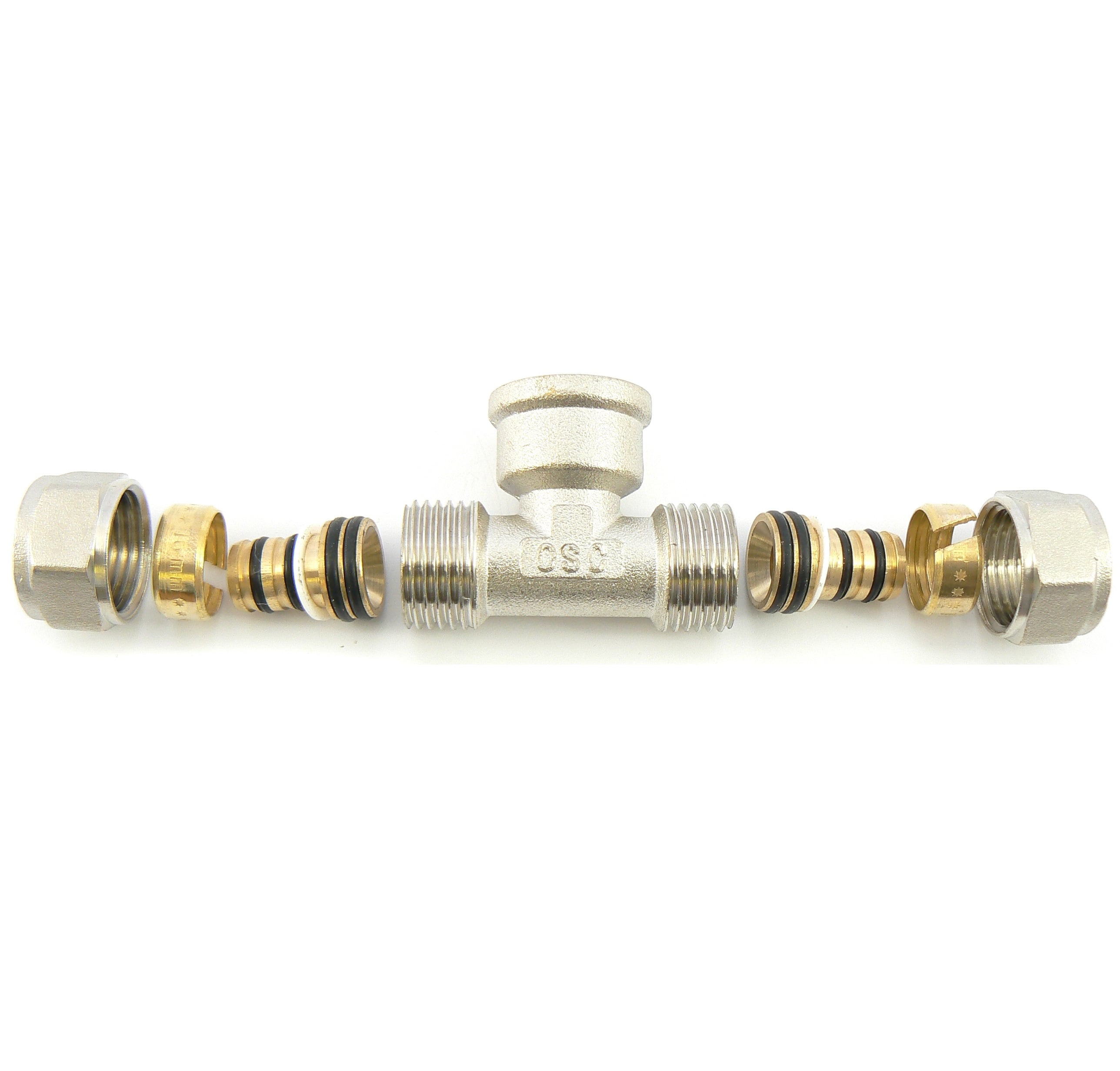 Адаптор THS Thermostyle троен Ф20 х 3/4" Ж х Ф20 мм