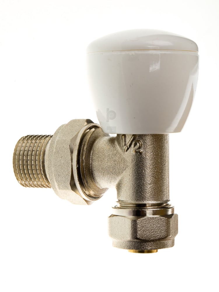 Ъглов радиаторен кран с адаптор THS Thermostyle Ф16 * 1/2"