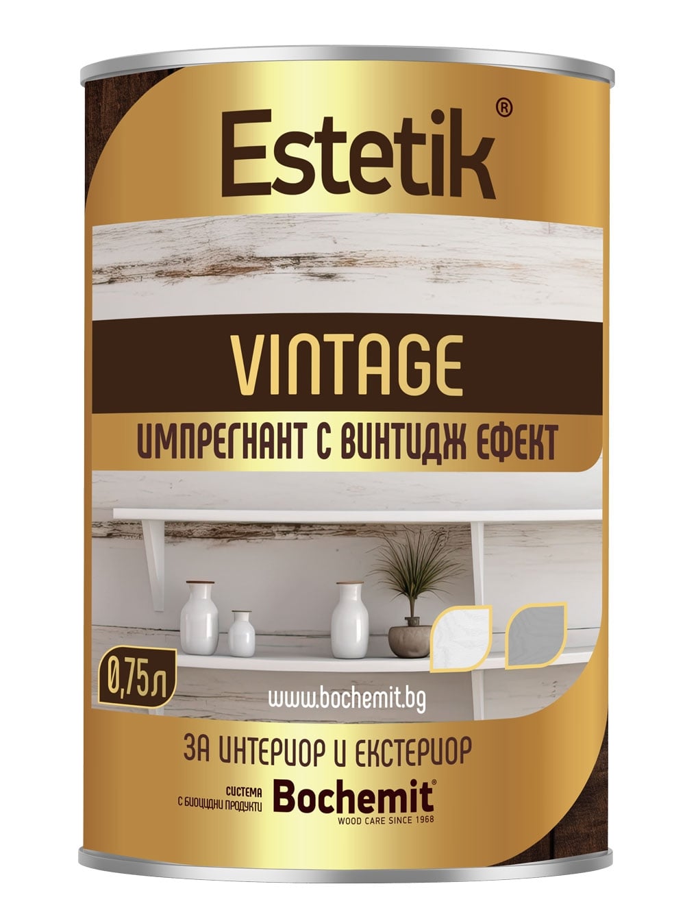 Маслено-синтетичен импрегнант Бохемит Винтидж графит 1л