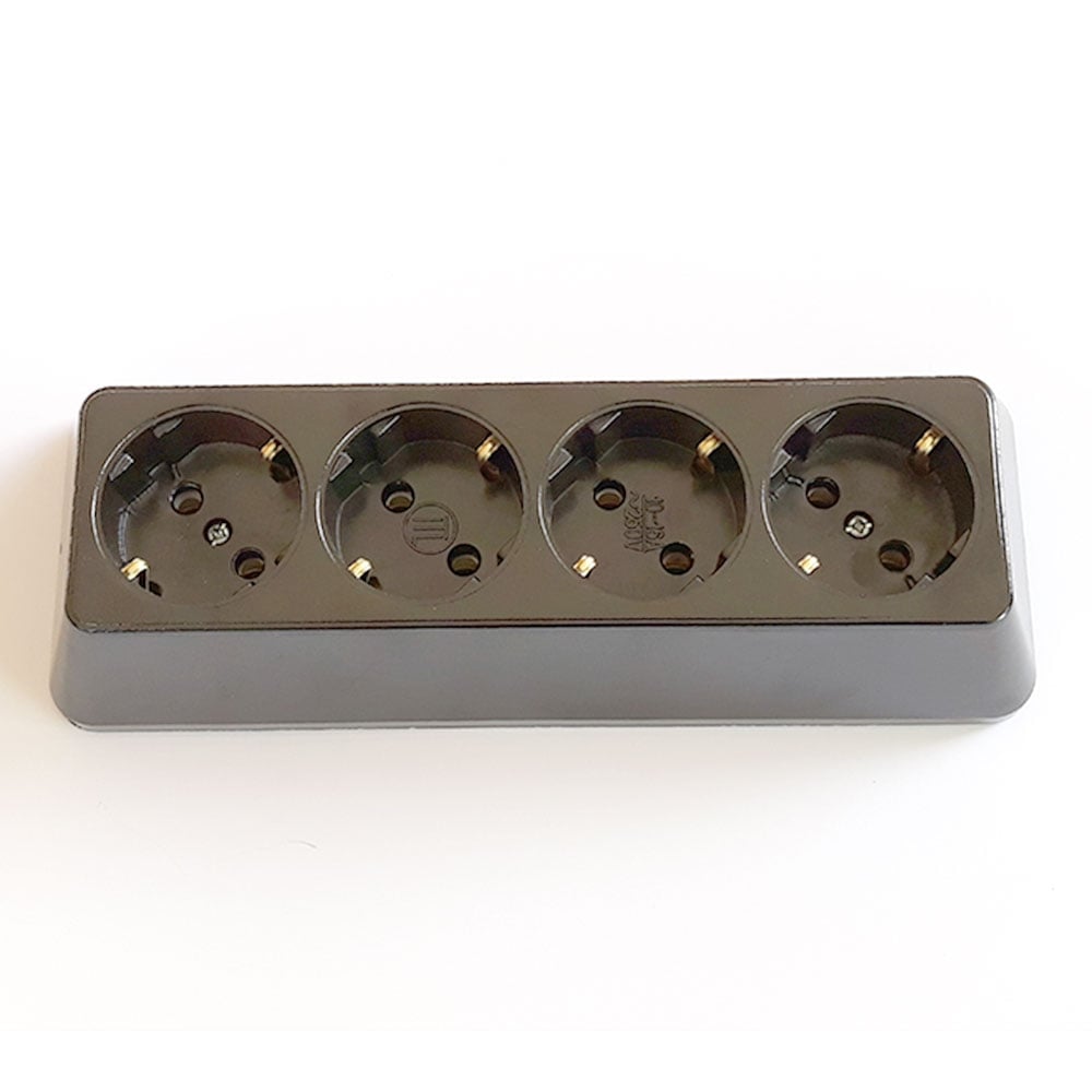 Контакт подвижен четворка трапец черен