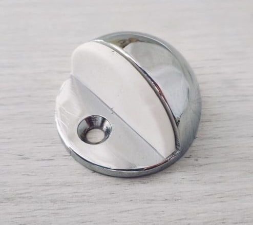 Стопер за врата хром + бяло