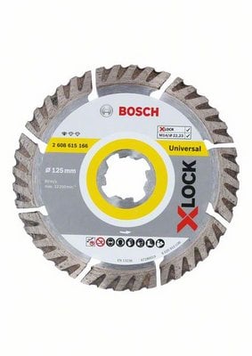 Диамантен диск Bosch X-Lock Standard for Universal 125x22.23x1.6x10мм